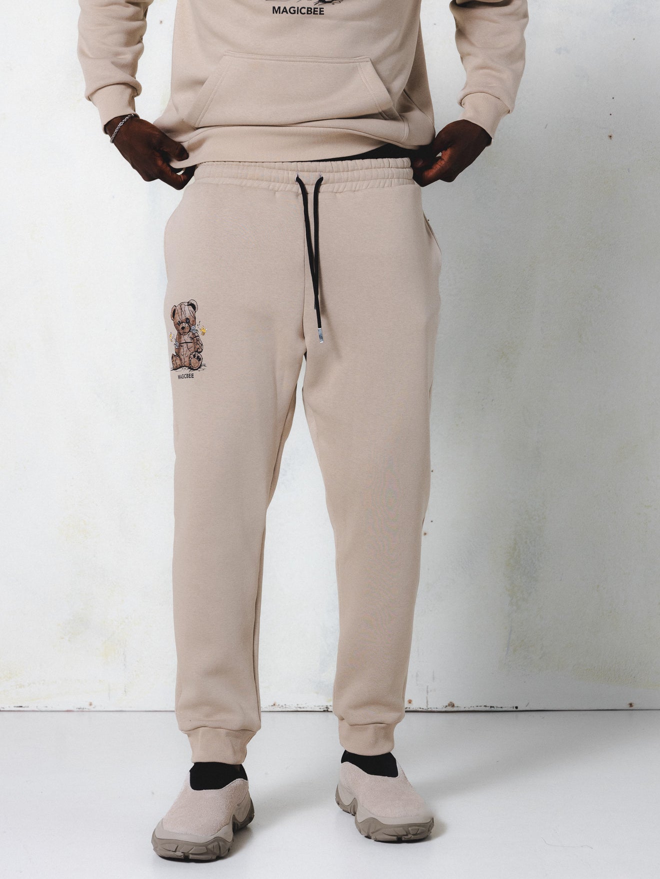 MagicBee Teddy Bear Pants - Beige