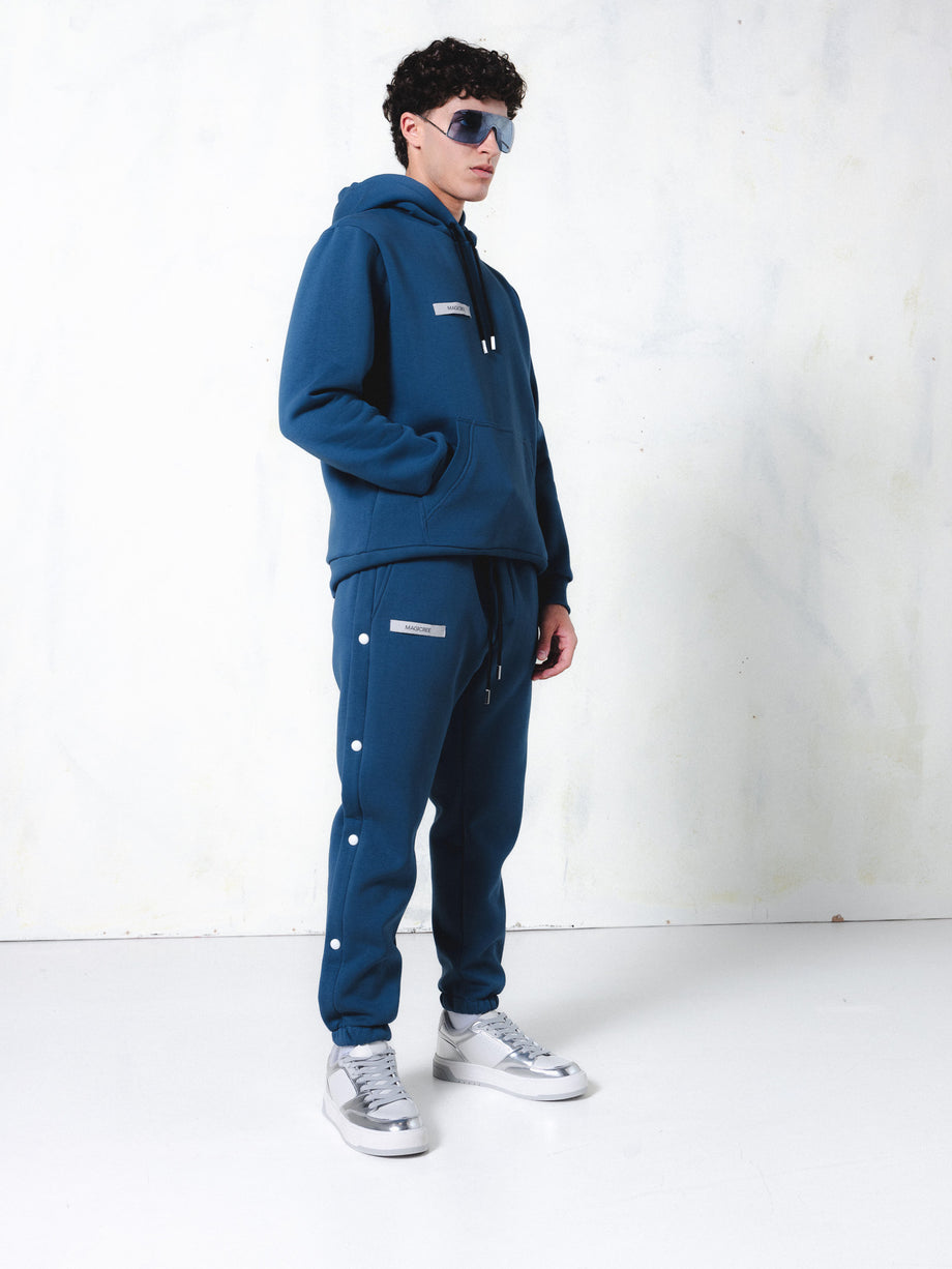 MagicBee Grosgrain Logo Hoodie - Petrol