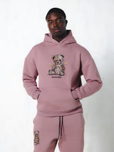 MagicBee Teddy Bear Hoodie - Dusty Rose