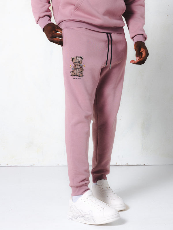 MagicBee Teddy Bear Pants - Dusty Rose