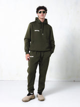 MagicBee Grosgrain Logo Hoodie - Khaki