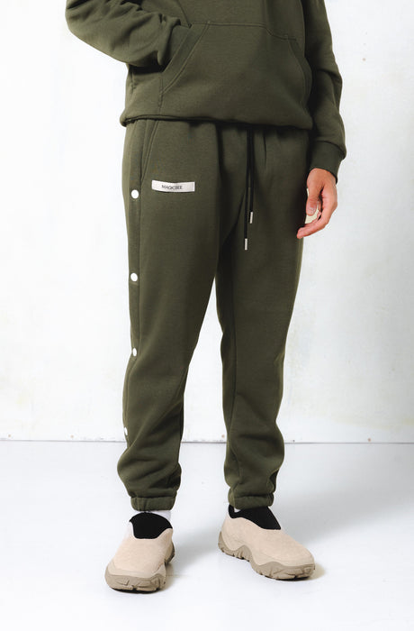 MagicBee Grosgrain Logo Pants - Khaki