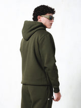 MagicBee Grosgrain Logo Hoodie - Khaki