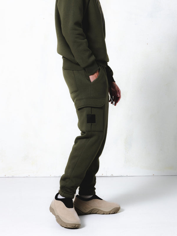 MagicBee Cargo Matt Logo Pants - Khaki