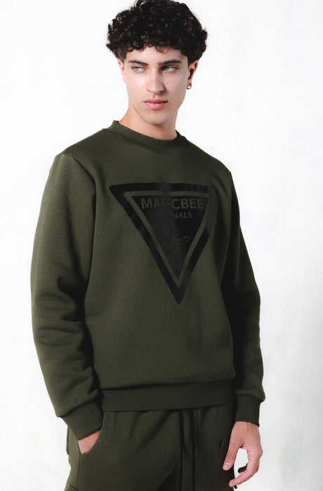 MagicBee Vertical Logo Sweatshirt - Khaki