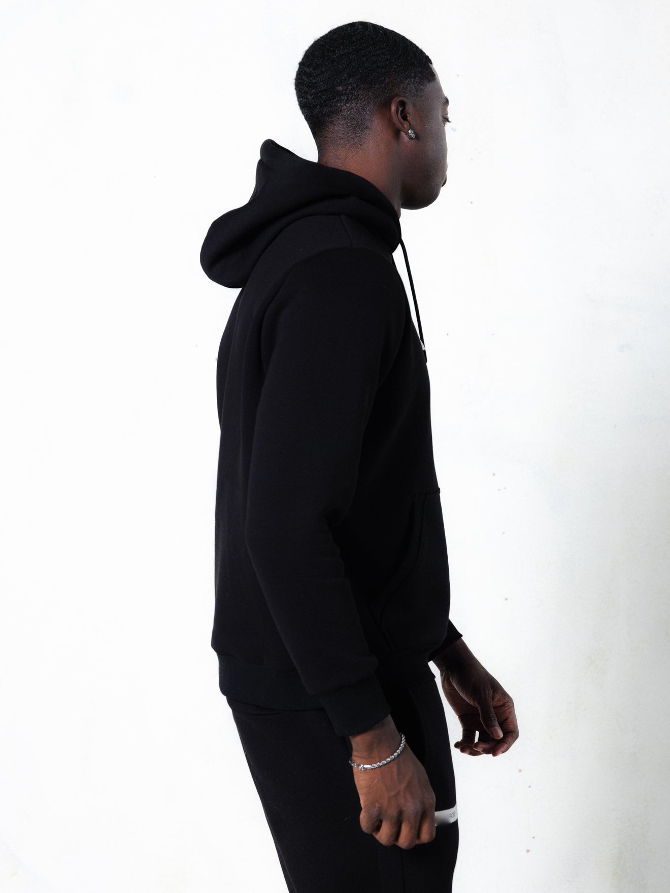 MagicBee Grosgrain Logo Hoodie - Black