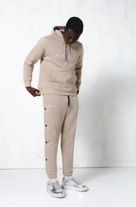 MagicBee Grosgrain Logo Pants - Beige