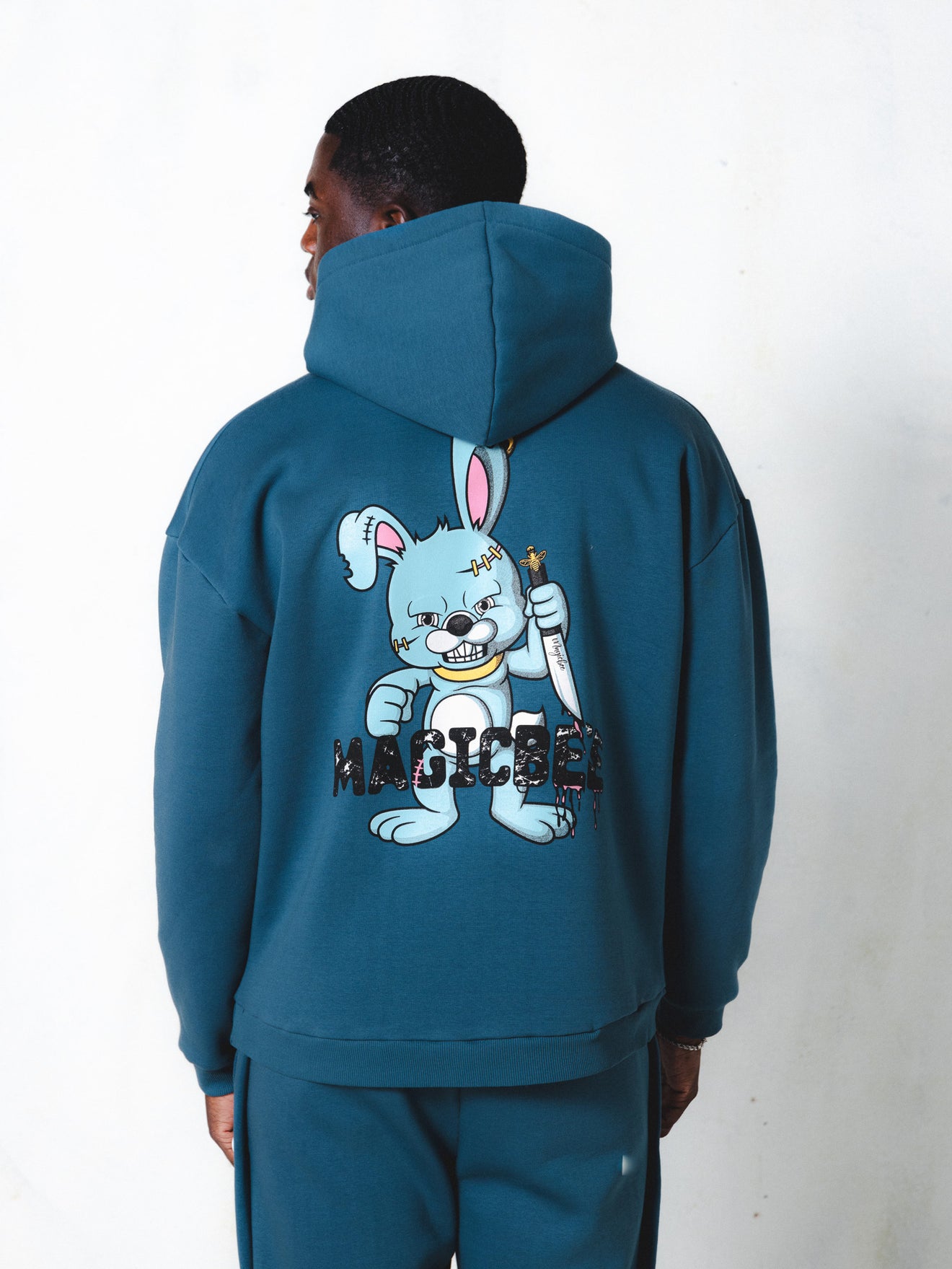 Sweat à capuche classique MagicBee - Bleu foncé