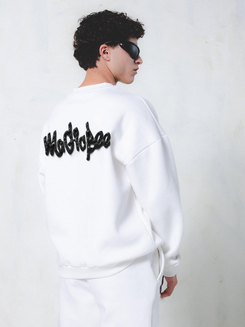 MagicBee Multi Layered Logo Print - Off White