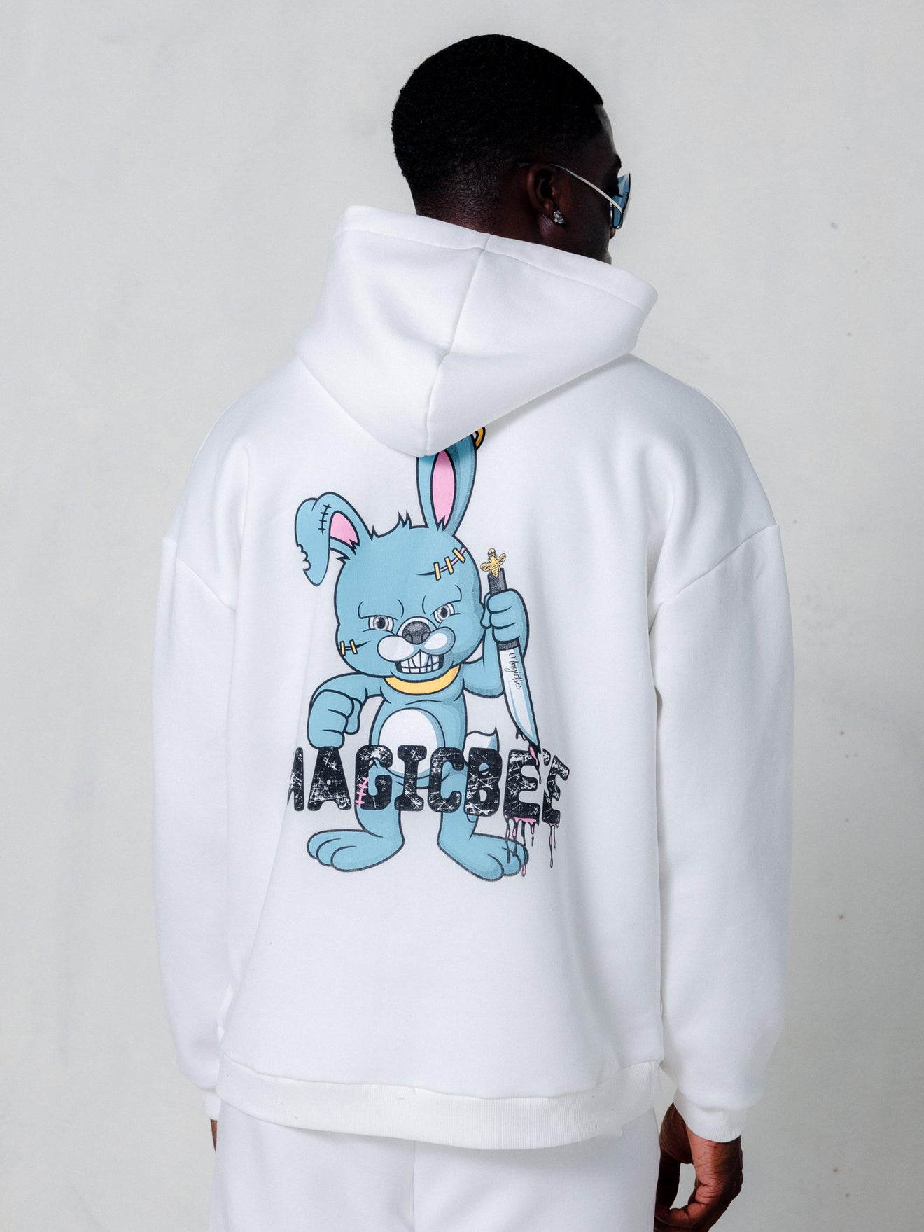 Sweat à capuche classique MagicBee - Bleu foncé