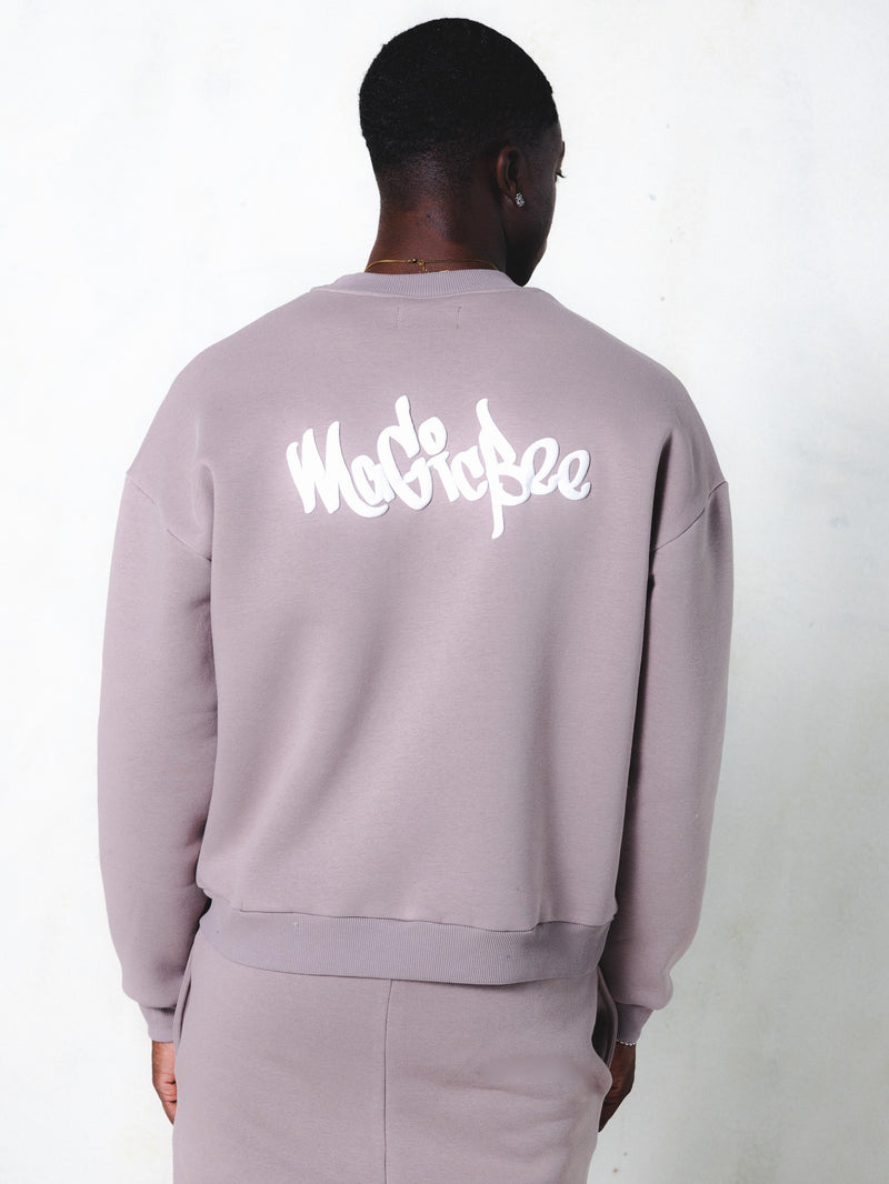 MagicBee Multi Layered Logo Print - Stone