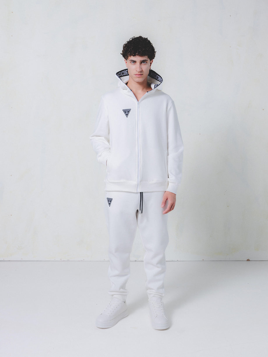 MagicBee Hood Tape Jacket - Off White