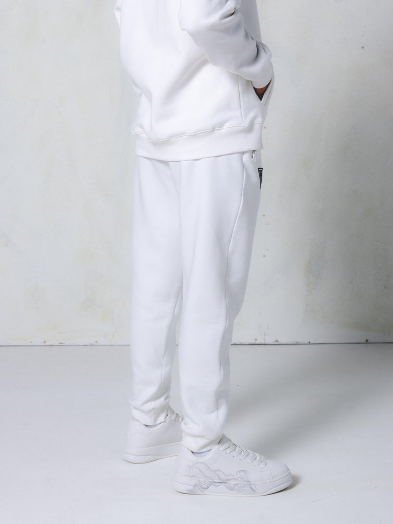 MagicBee Zip Logo Pants - Off White