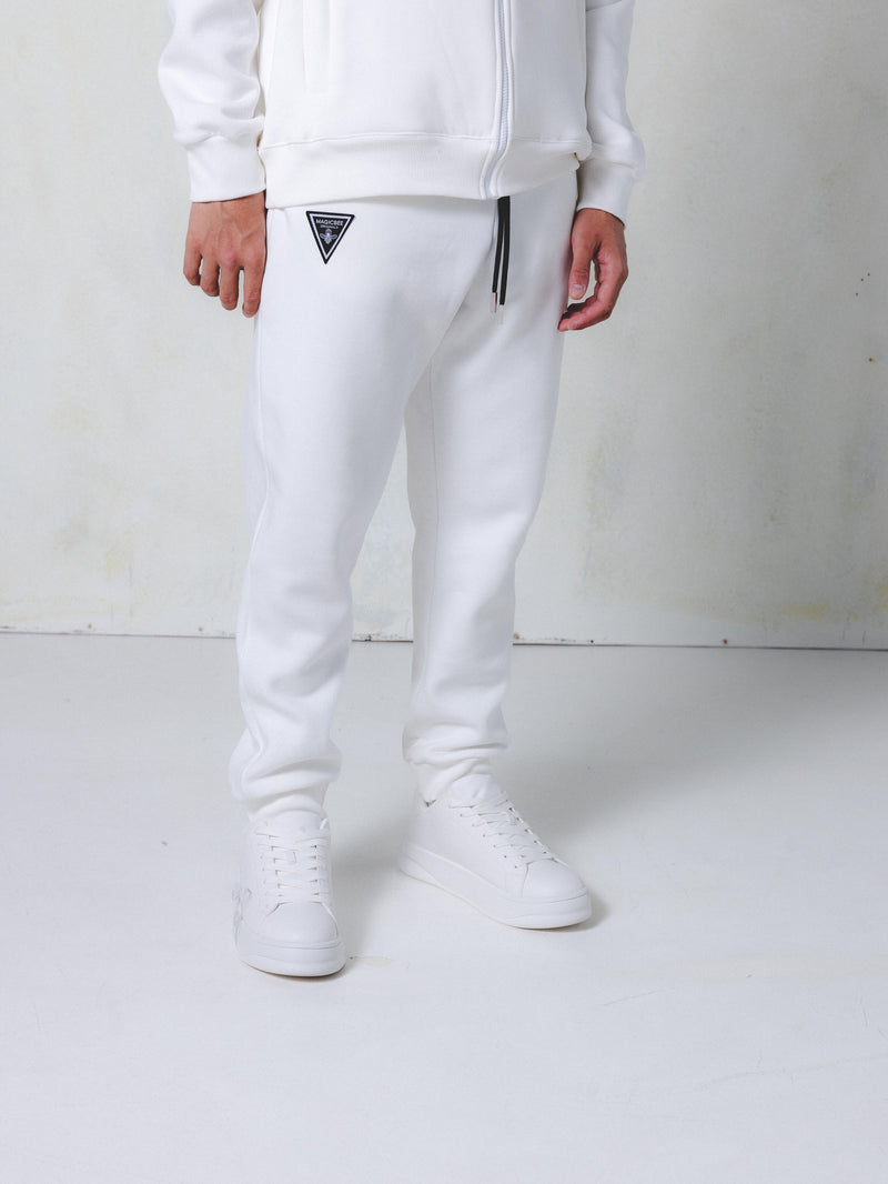 MagicBee Zip Logo Pants - Off White