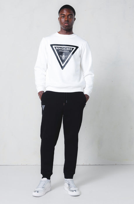 MagicBee Vertical Logo Sweatshirt - Off White