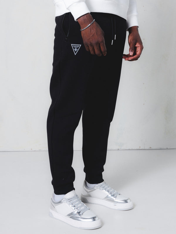 MagicBee Zip Logo Pants - Black