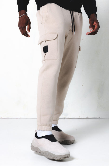 MagicBee Cargo Matt Logo Pants - Beige