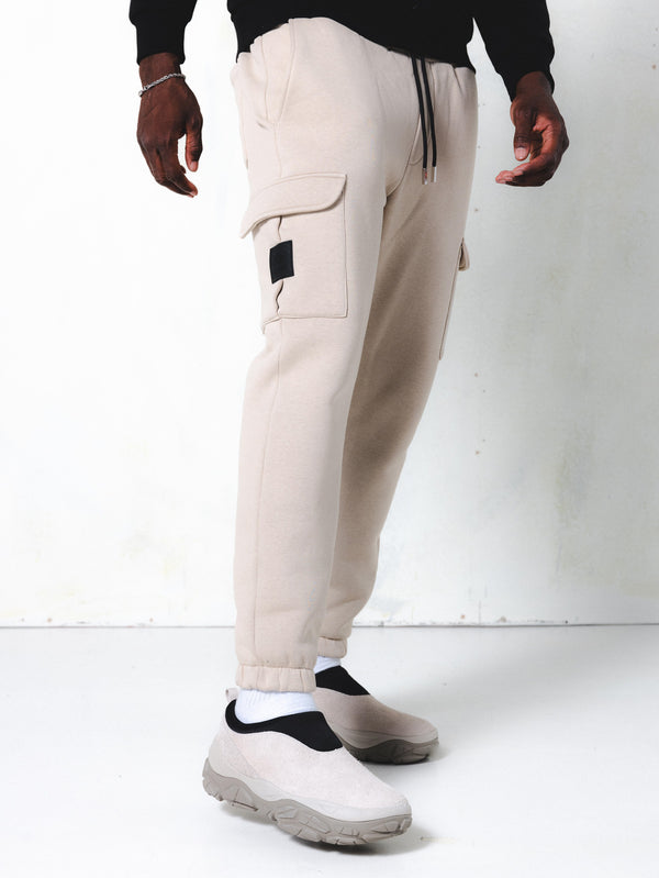 MagicBee Cargo Matt Logo Pants - Beige