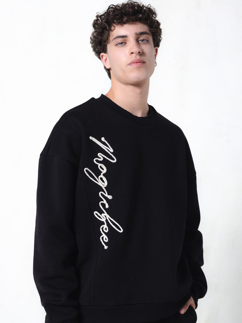 MagicBee Cord Signature Sweatshirt - Black