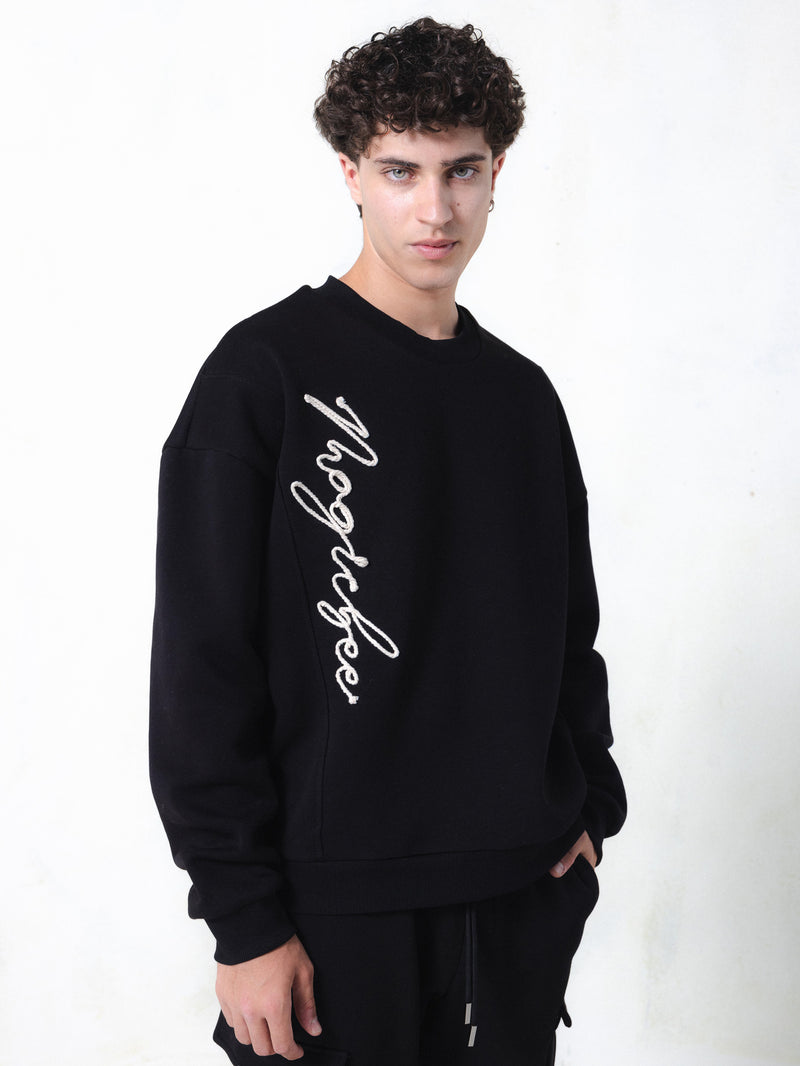 MagicBee Cord Signature Sweatshirt - Black