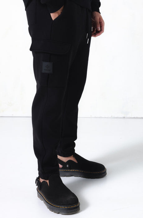 MagicBee Cargo Matt Logo Pants - Black