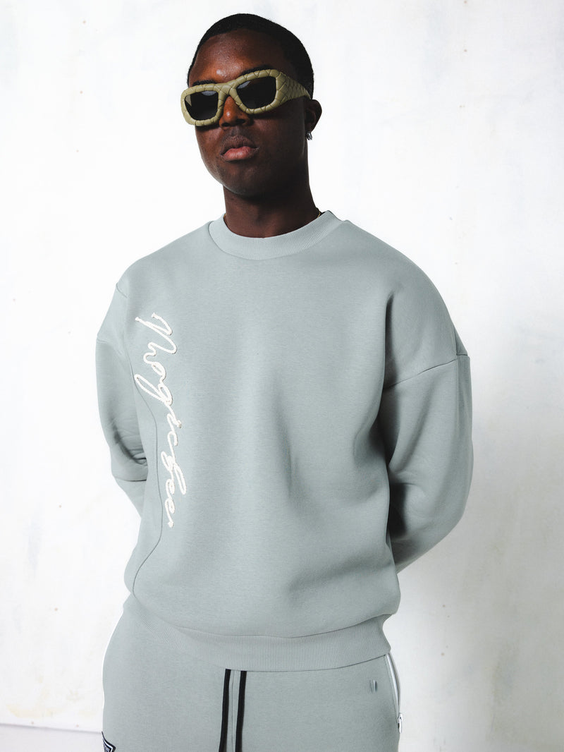 MagicBee Cord Signature Sweatshirt - Oil Green