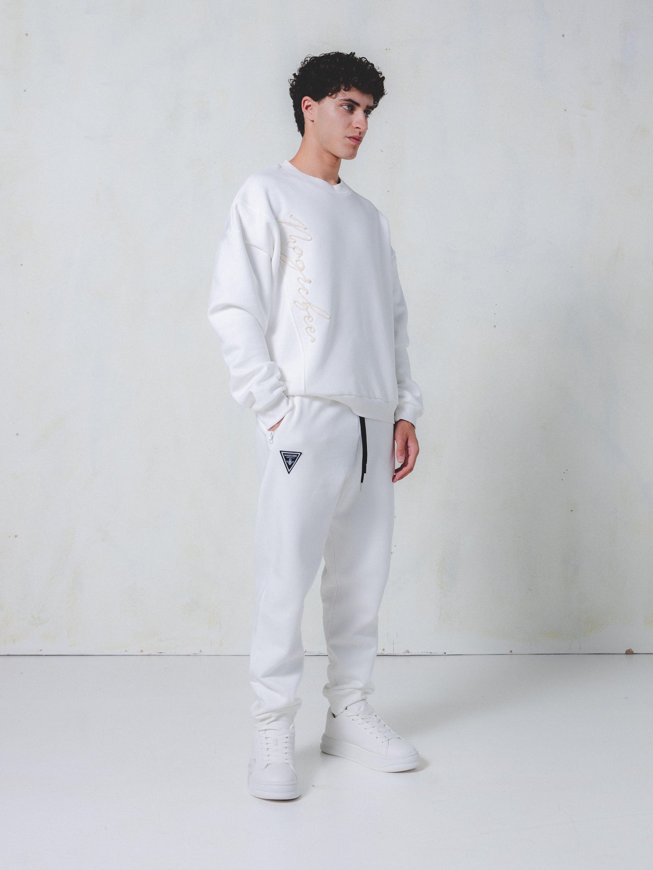 MagicBee Cord Signature Sweatshirt - Off White