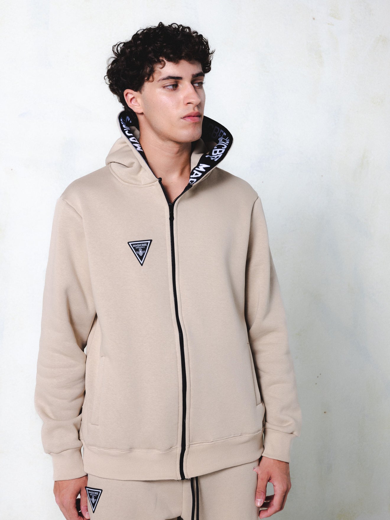 MagicBee Hood Tape Jacket - Beige