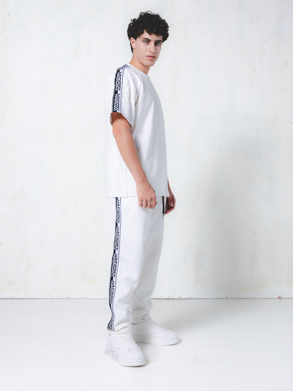 MagicBee Side Tape Tee - Off White