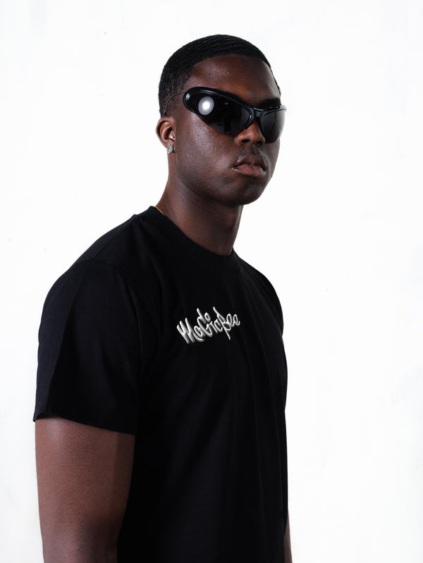 MagicBee Multi Layered Logo Tee - Black