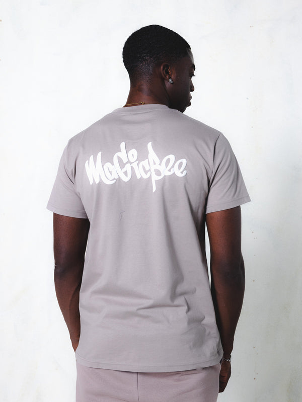 MagicBee Multi Layered Logo Tee - Stone