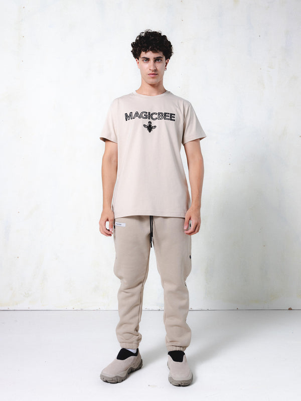 MagicBee Essential Logo Tee - Beige