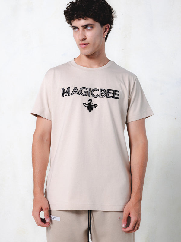 MagicBee Essential Logo Tee - Beige