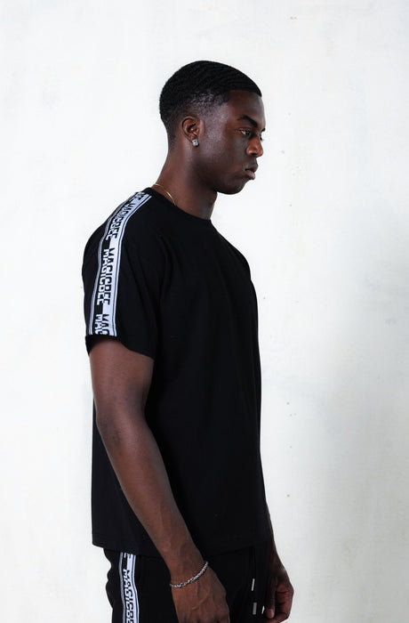 MagicBee Side Tape Tee - Black