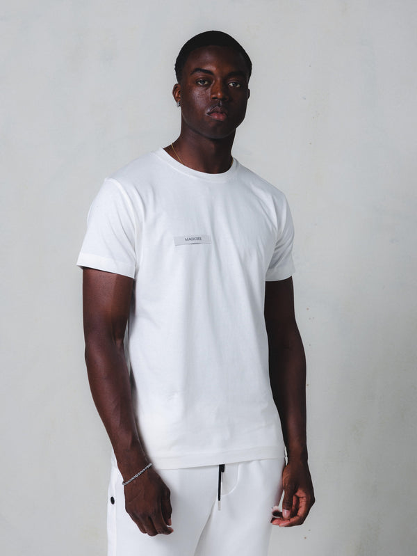 MagicBee Grosgrain Logo Tee - Off White