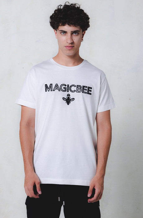 MagicBee Essential Logo Tee - Off White