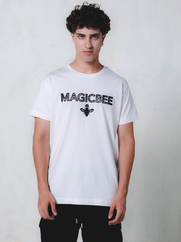 MagicBee Essential Logo Tee - Off White