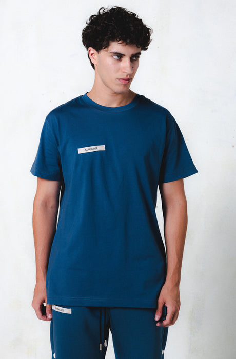 MagicBee Grosgrain Logo Tee - Petrol