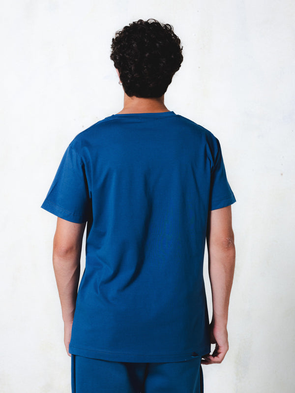 MagicBee Grosgrain Logo Tee - Petrol