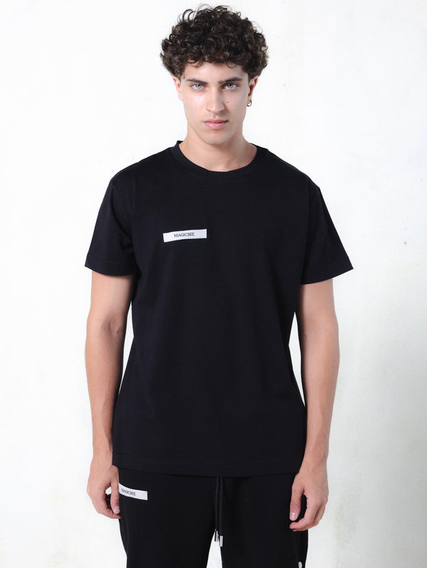 MagicBee Grosgrain Logo Tee - Black