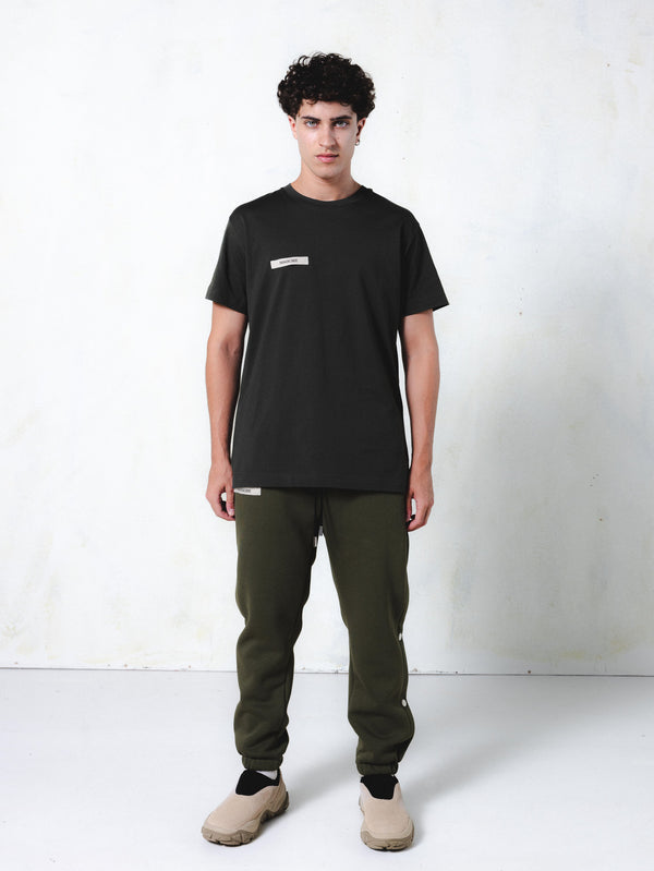 MagicBee Grosgrain Logo Tee - Khaki