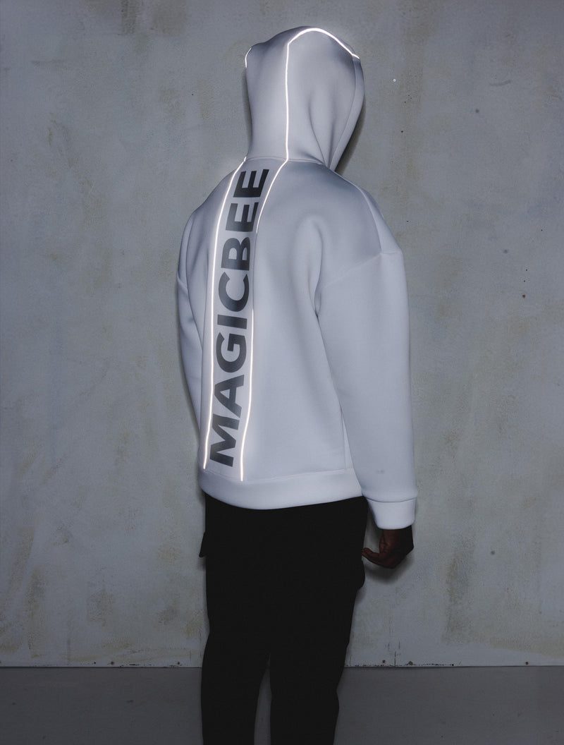 MagicBee Reflected Logo Tape Jacket - Off White (Special Edition)