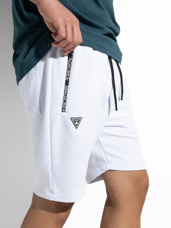MagicBee Zip Pocket Shorts - White