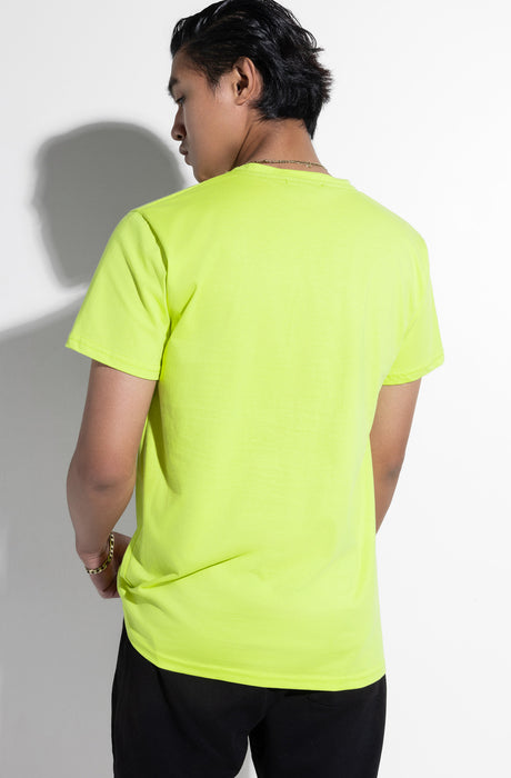 MagicBee Triangle Logo Tee - Neon Yellow