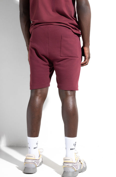 MagicBee Zip Pocket Shorts - Burgundy