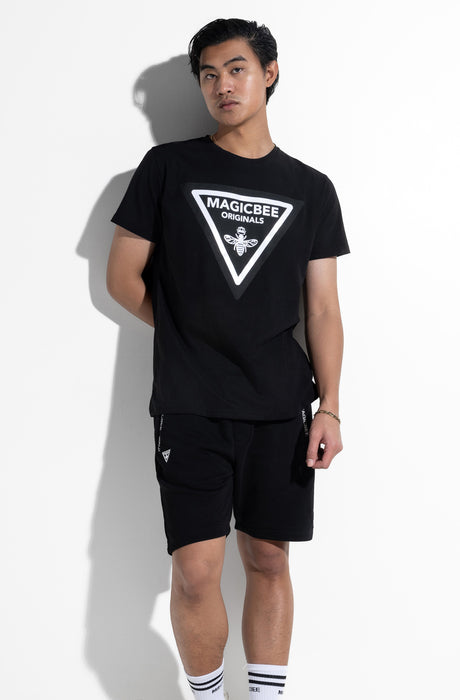 MagicBee Triangle Logo Tee - Black