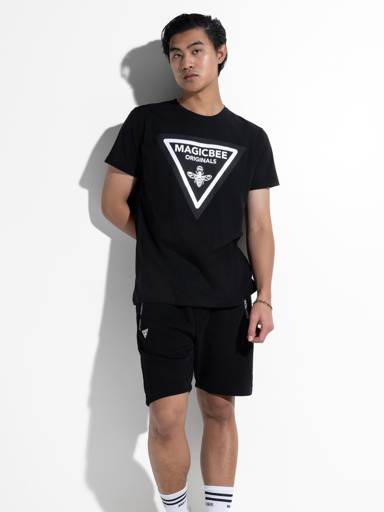 MagicBee Triangle Logo Tee - Black