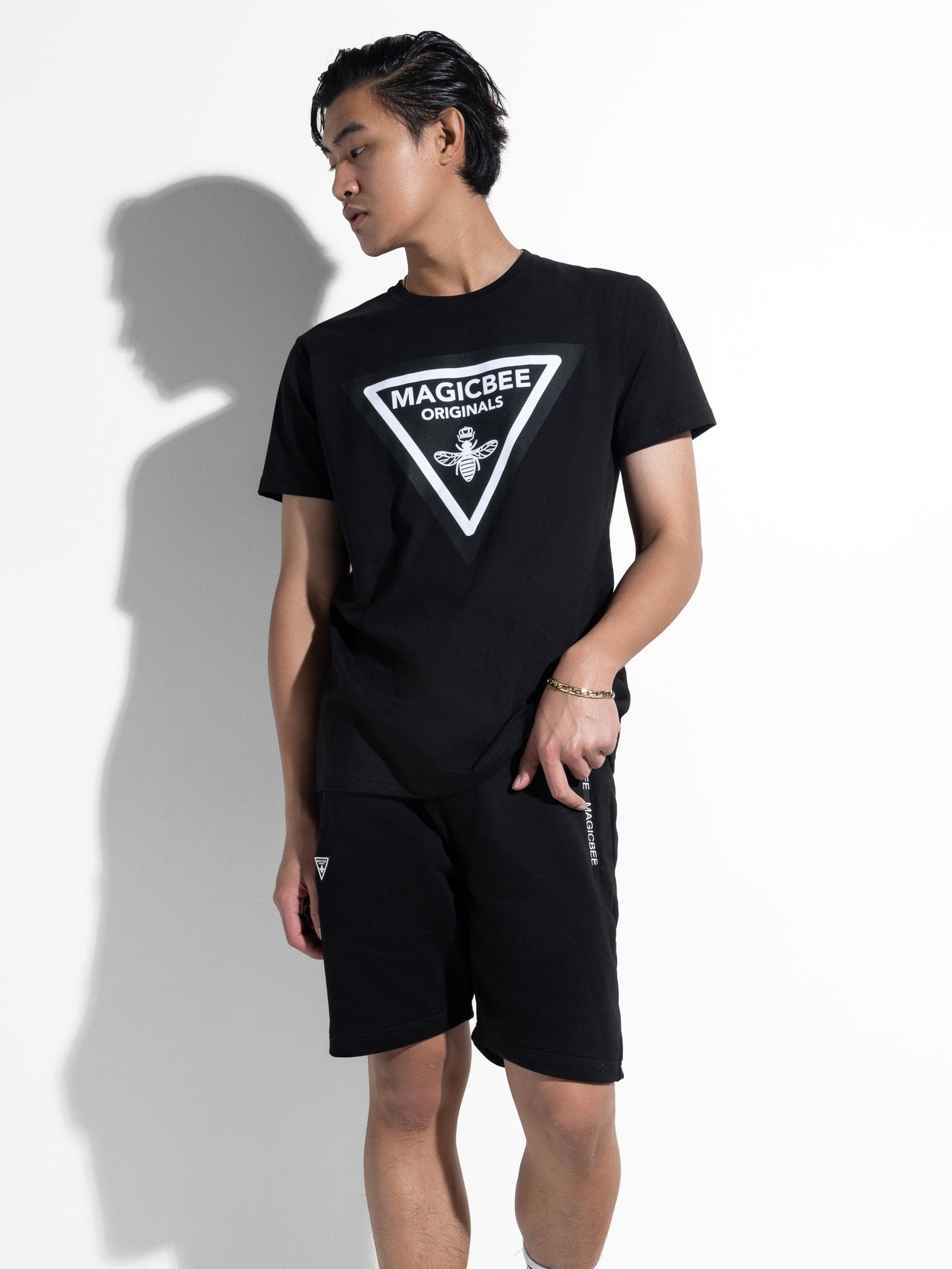 MagicBee Triangle Logo Tee - Black