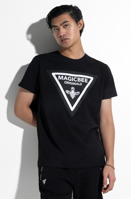 MagicBee Triangle Logo Tee - Black