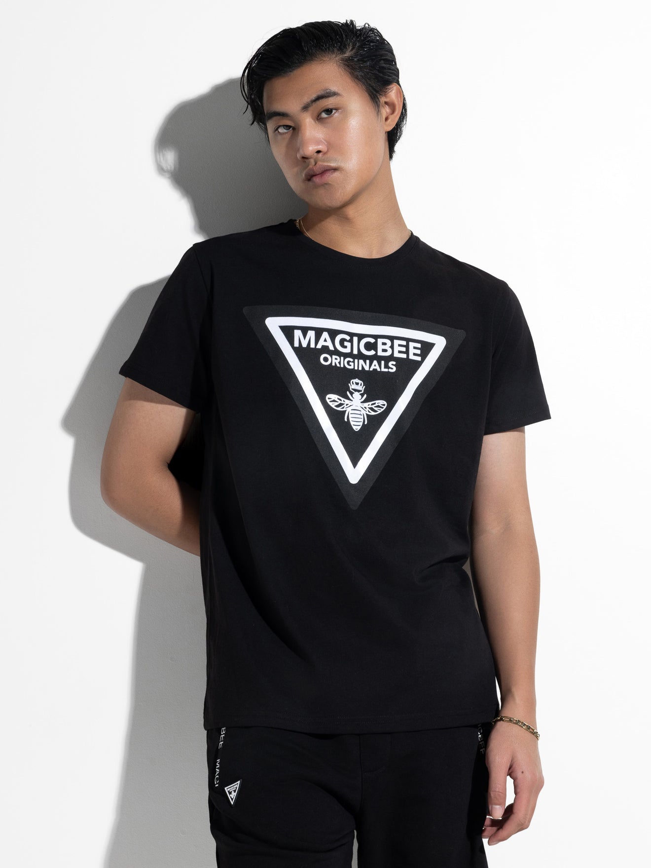 MagicBee Triangle Logo Tee - Black